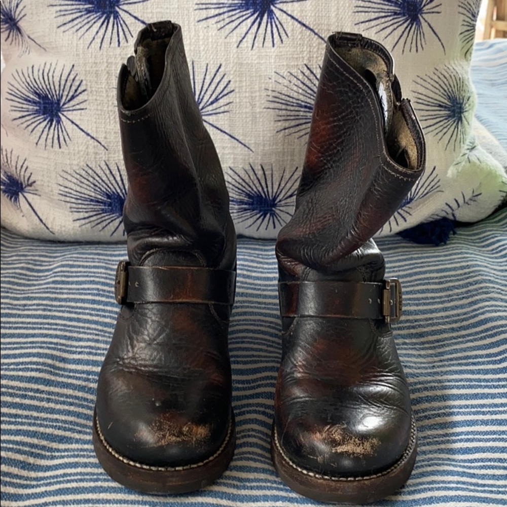 Frye moto boots